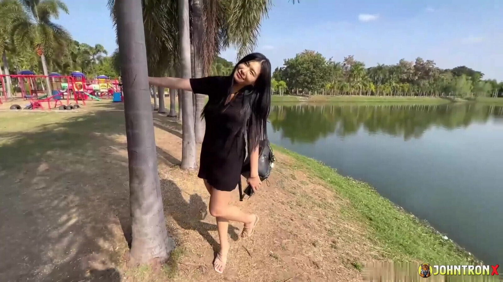 JohnTronX Chubby Thai girl with boobs gets fucked hardcore