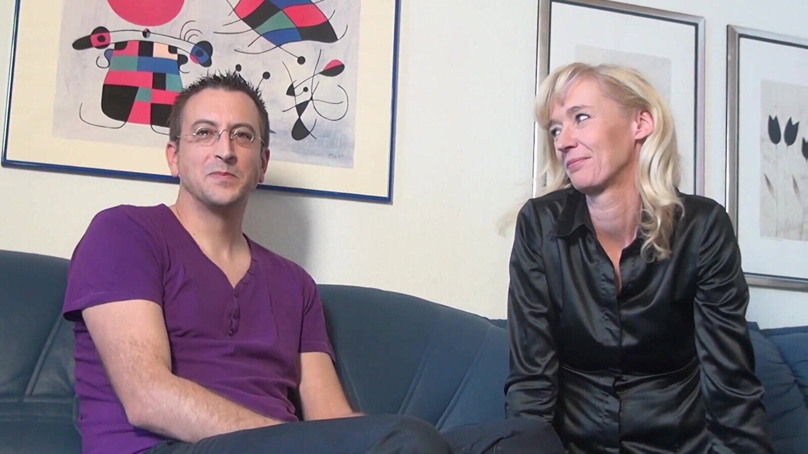 Threesome with colleague from company