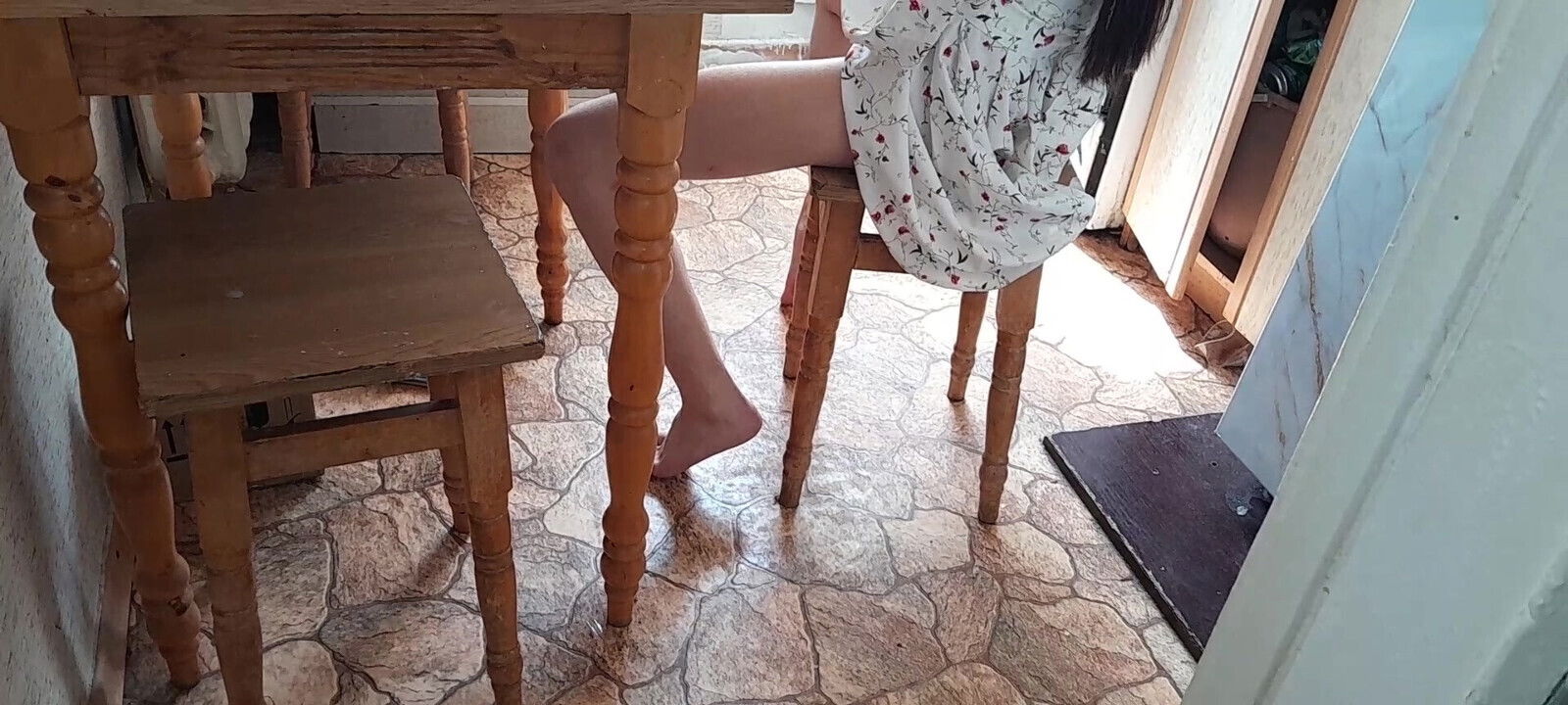 Caught Neighbor Moaning Loudly Cums Together