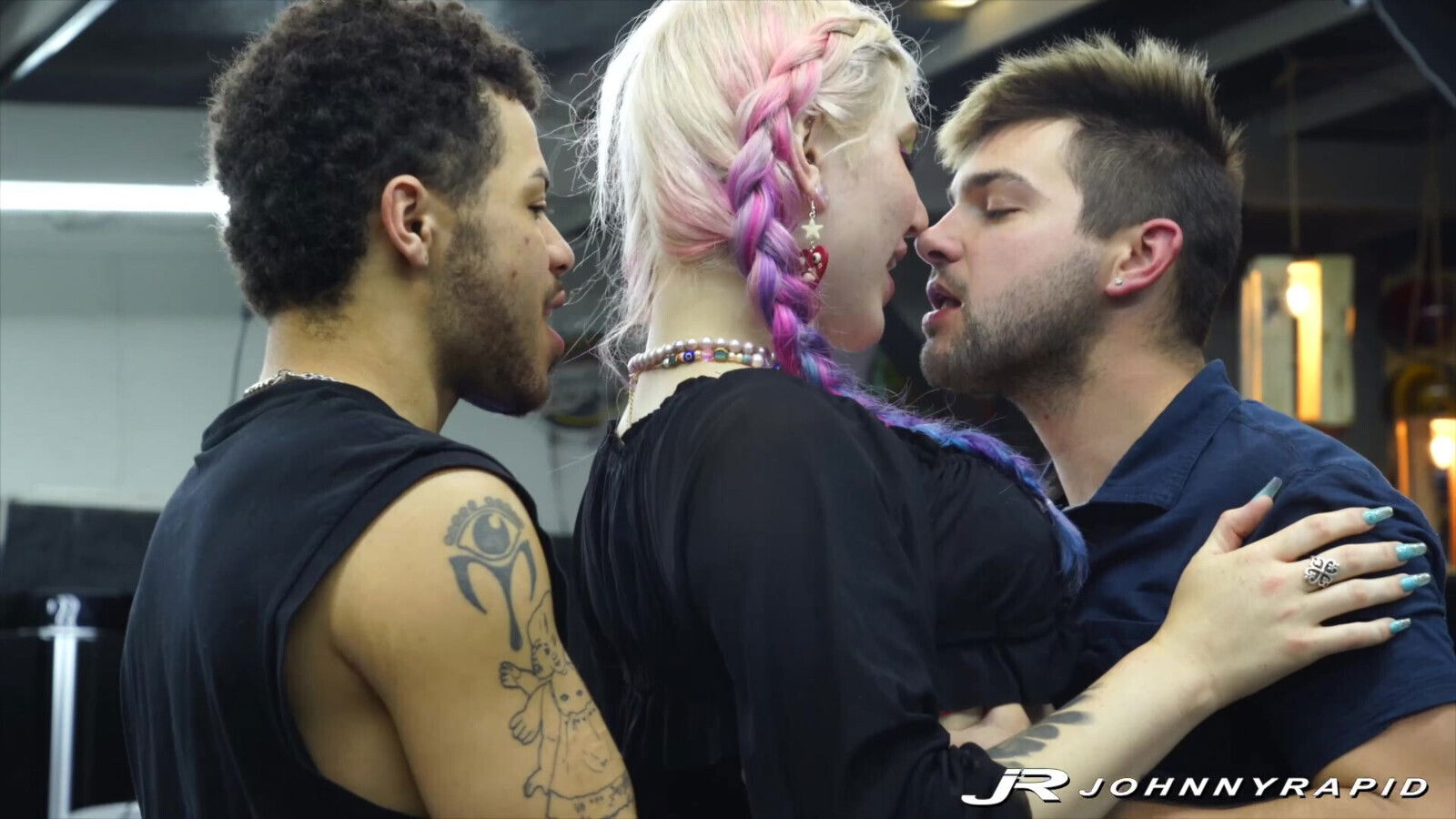 JohnnyRapid: Johnny Rapid Malakai White roughly drill tranny Little Trap