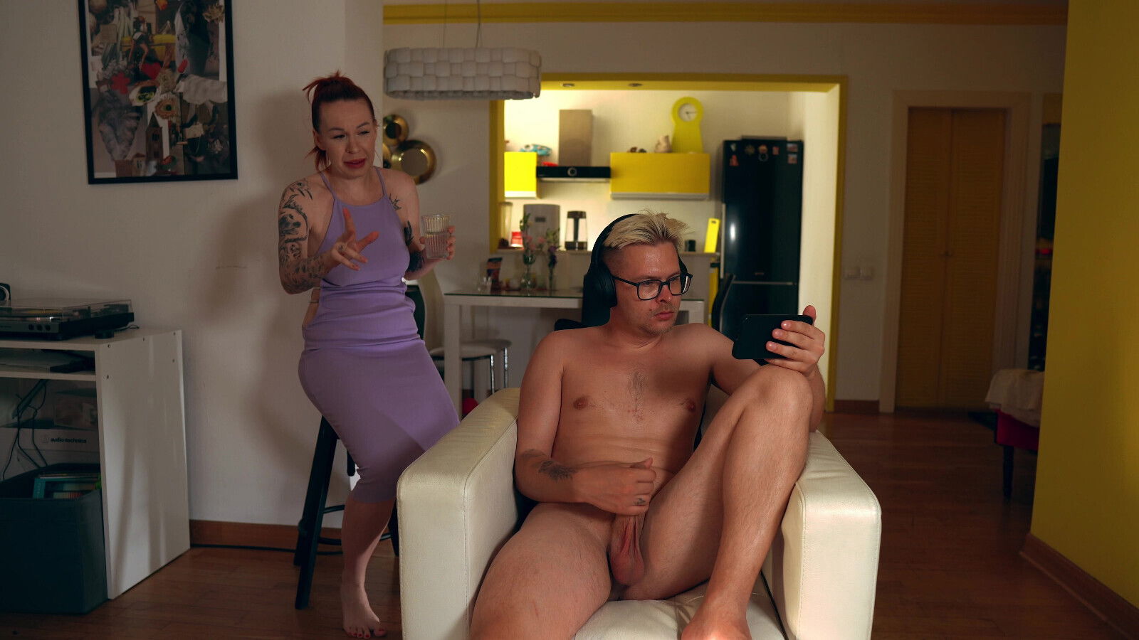 Step Caught Step Jerking, Joins Steamy Creampie