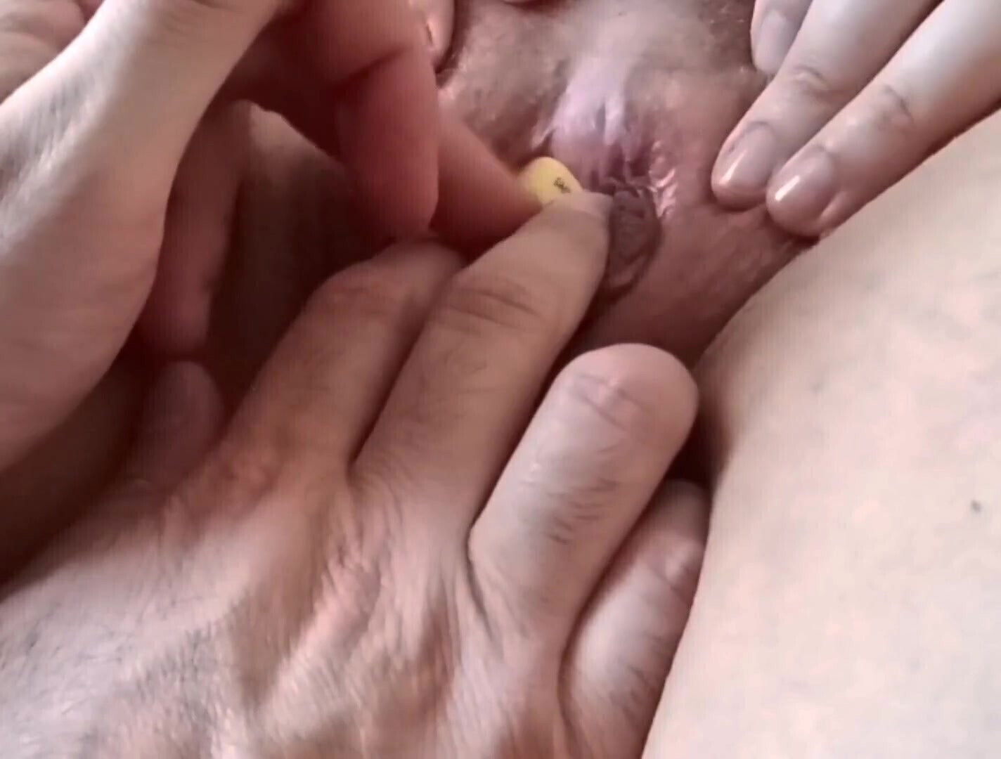 Masturbation with Guitar Plectrum Clit