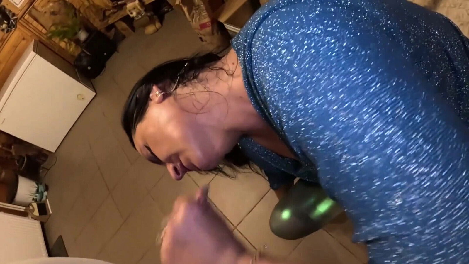 Deep Blow-job Play Shiny Cameltoe