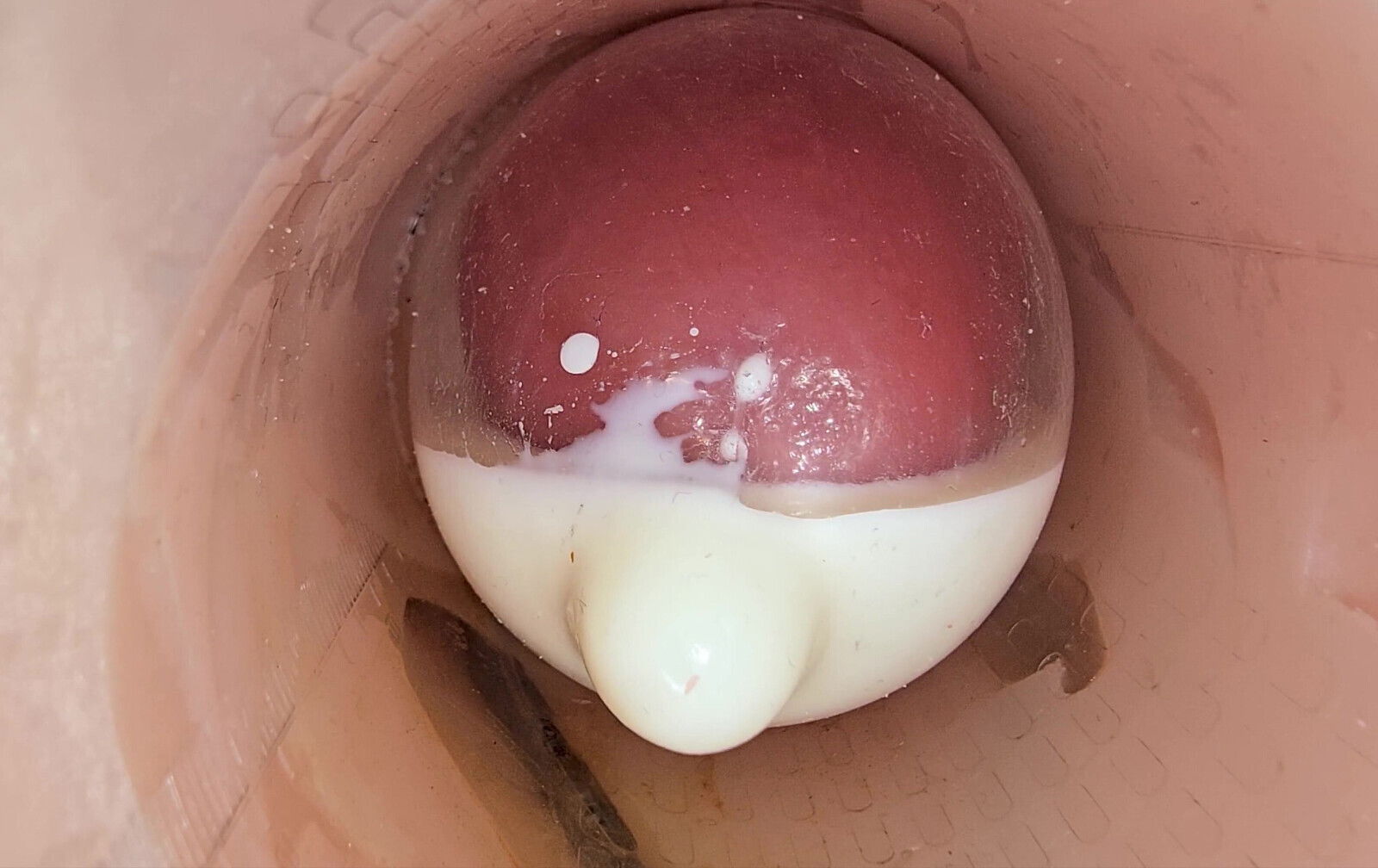 Camera Deep Pussy Records Huge Ejaculation Sperm Into Condom