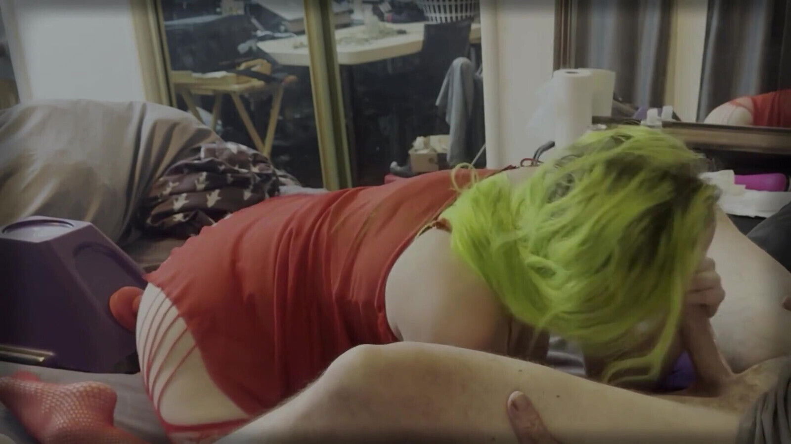 Next Door Dolly Stunt Thrusting Vibrator Swallow Blowjob