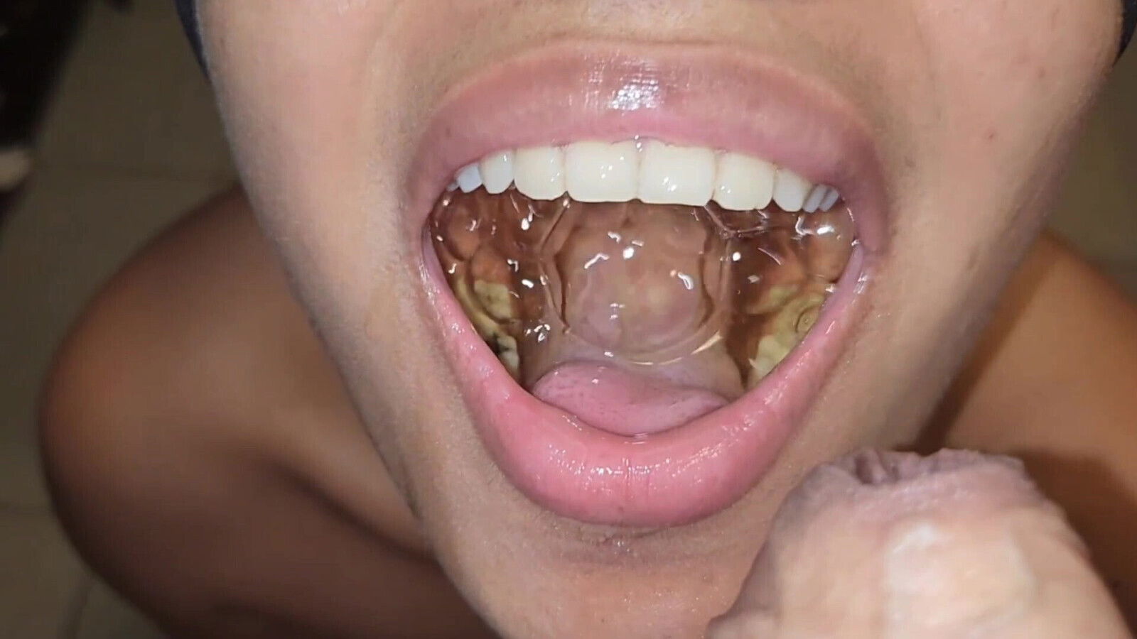 Filling slut's belly with lots yellow piss