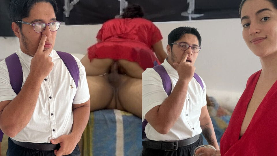 takes advantage visit nerdy nephew fuck him!