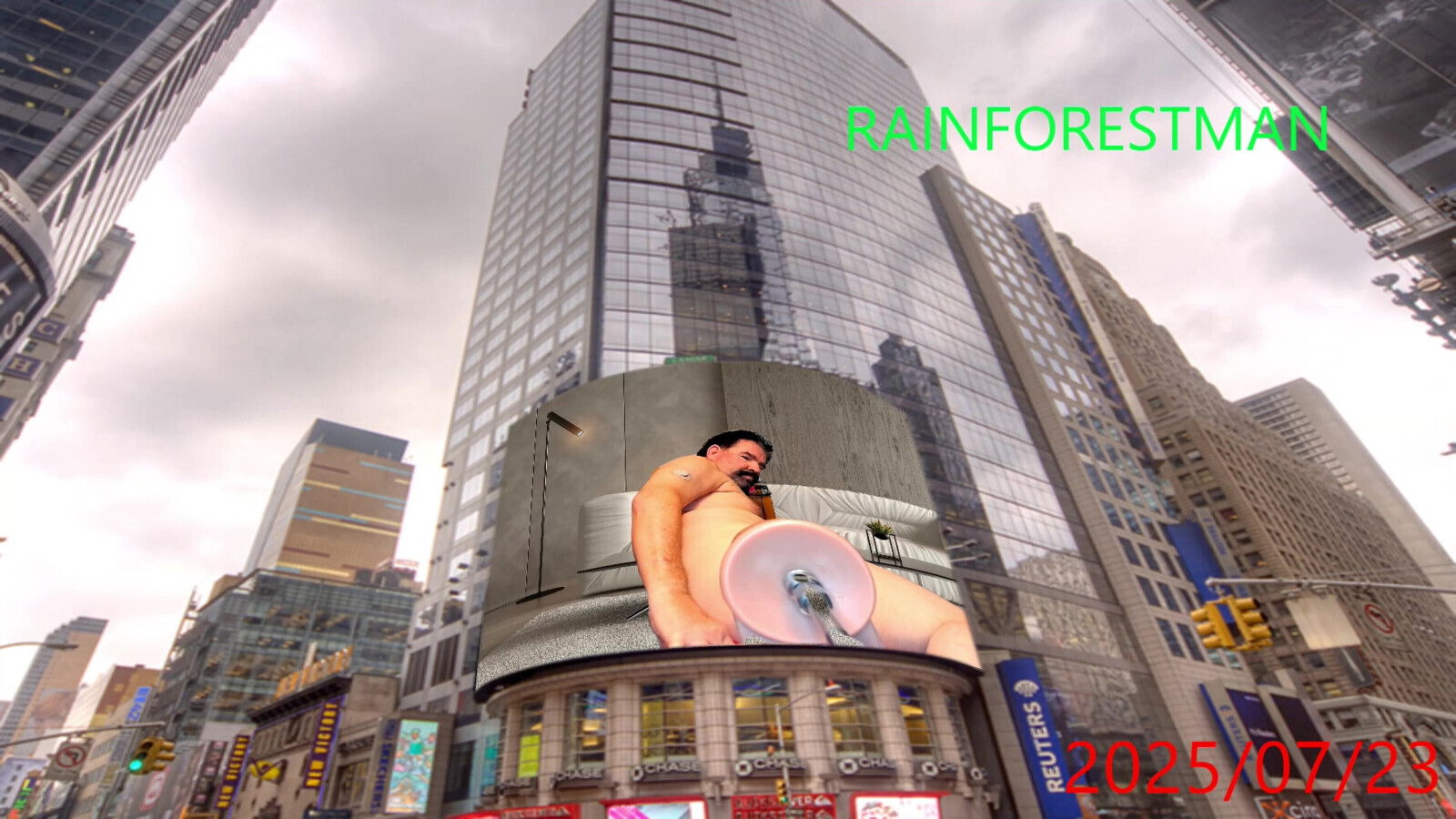 Rainforest-Man 07-23-2025 Huge Dildo Machine Virtual Screen