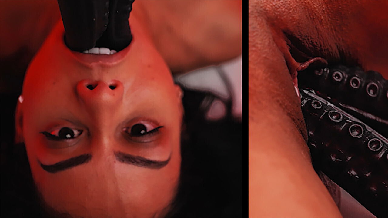 Ebony Girl Canela Skin Through Hardcore Monster Pussy Creampie