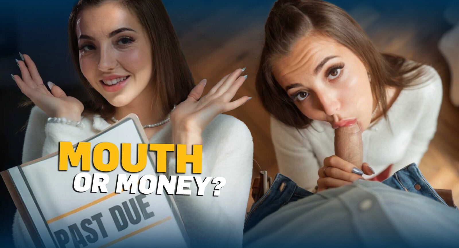 DEBT4k. Sloppy blowjob sweet pussy debt