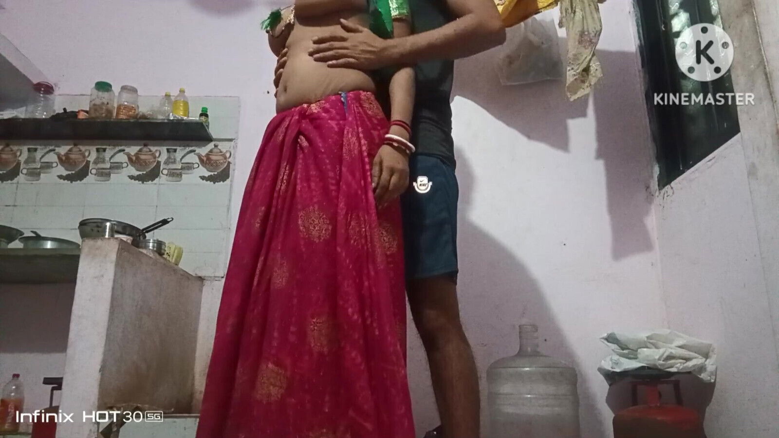 Sexy girl Rosy Bhabhi called brother-in-law behind