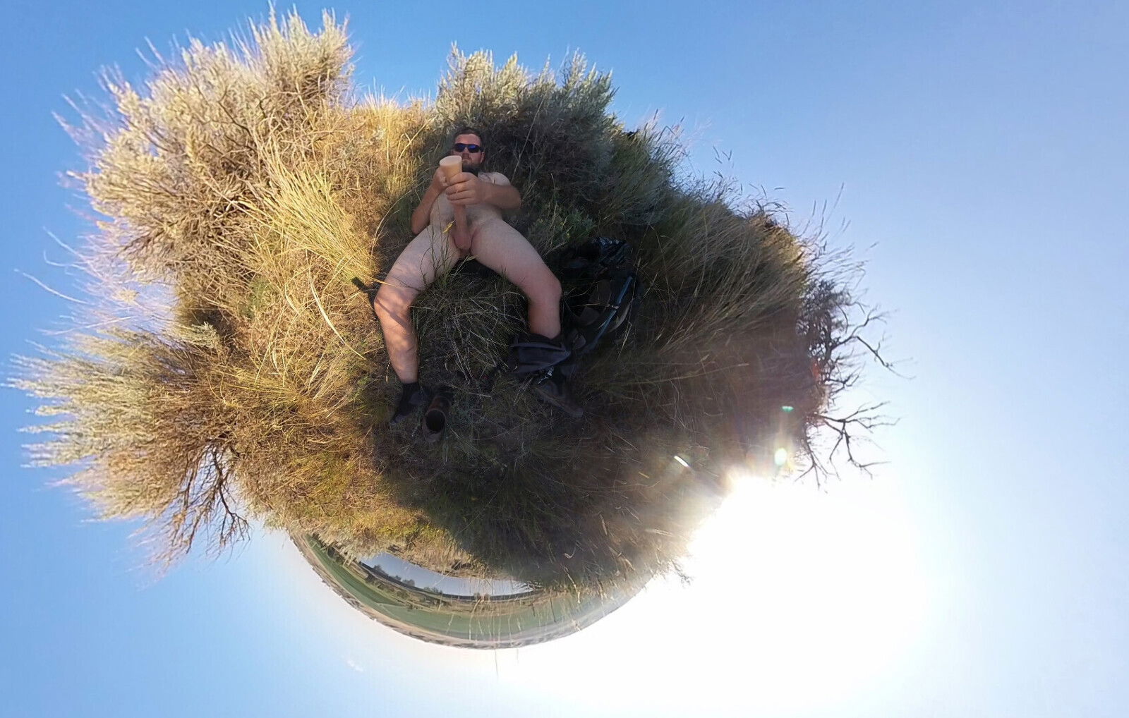 Fleshlight Masterbating Outdoors