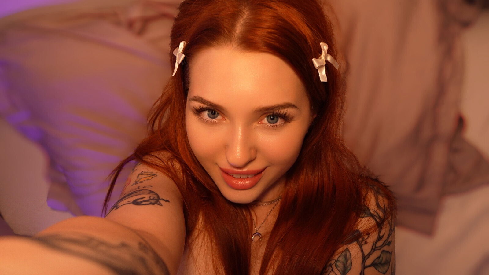 Deep Look Gentle Touches Virtual Girlfriend Relaxes After Hard Week Work