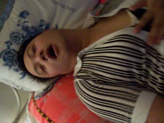 Dirty crossdress slut whore squirming crazy masturbation orgasm while wearing girlfriend's shirt sweater