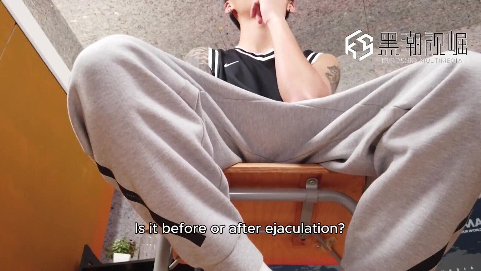 No.ksgh06 Climax Labs Ep.45 Handsome Male Model with Tattooed Arms Prostate Incontinence. Ep.1-5