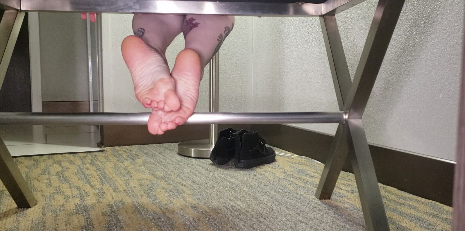 Shoe Removal Foot Rubbing