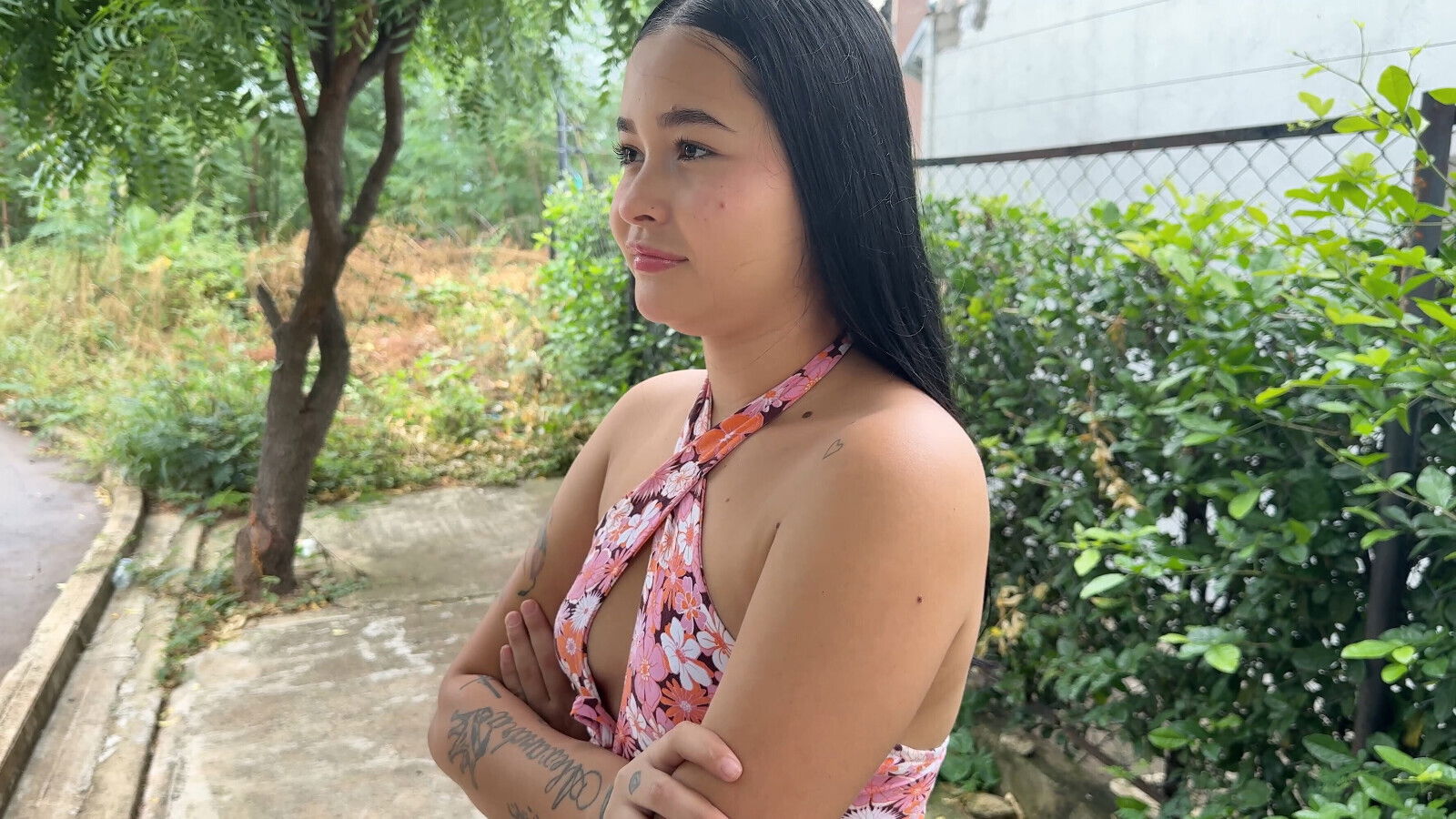 CASUAL WITH STRANGER, invite young Latina apartment fuck