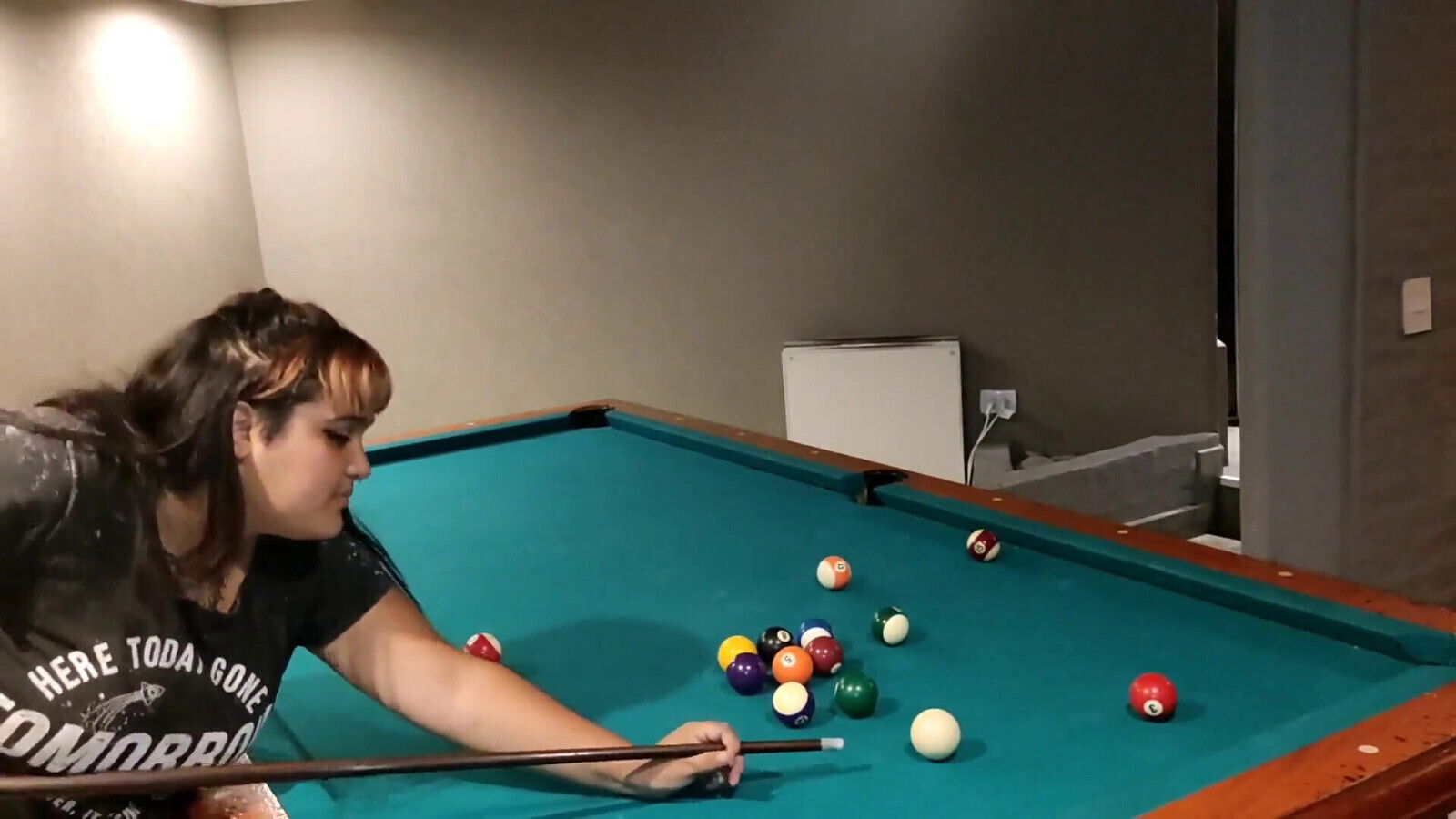 butt ripped after losing pool game, they make several times!!