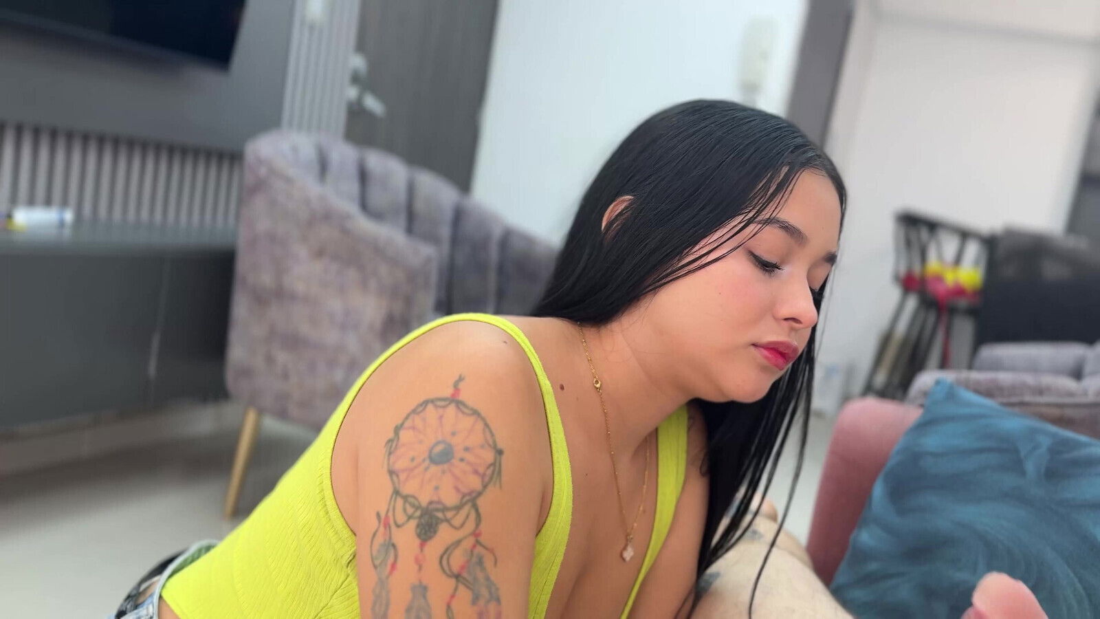 stepsister comes home late from party gets fucked exchange telling