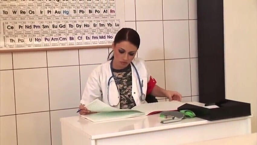 Busty nurse getting fucked soldier