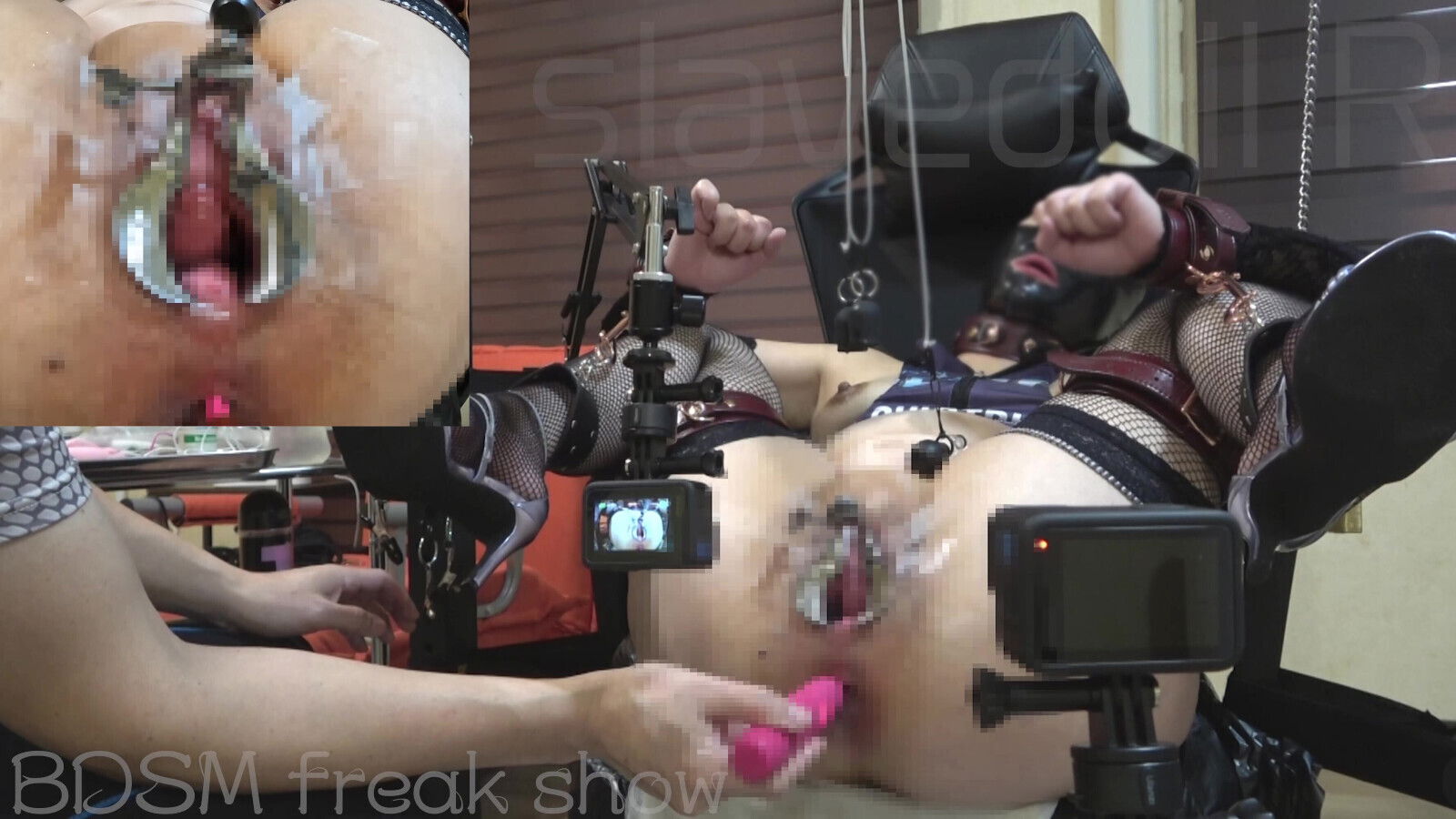 Kinky Slavedoll Vol.008 Pussy vacuum...Anal dildo squirting...Juice accumulating cup. (Full video fapHouse)