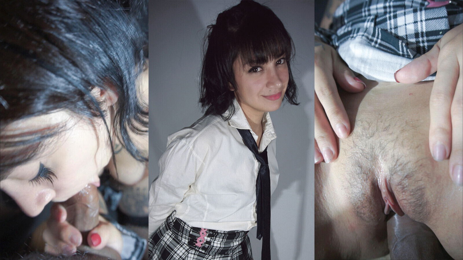 Small school girl rides