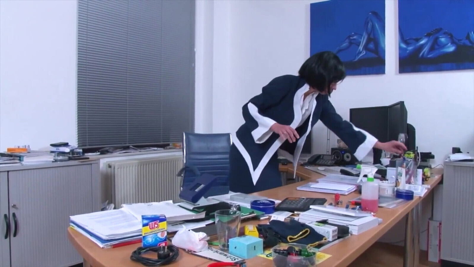 Secretary Sucks Huge Dick Deep Fuck