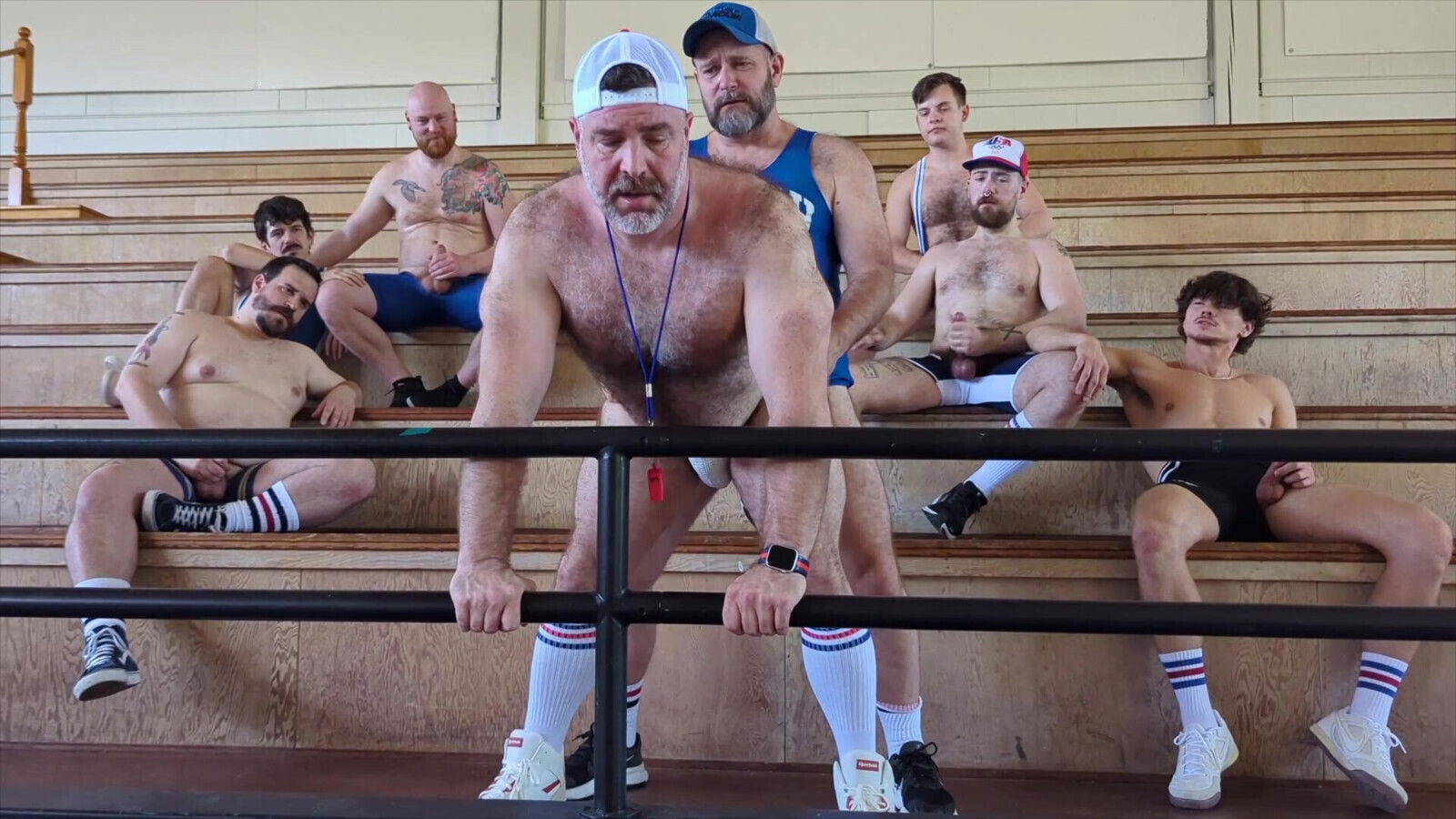 Coach Ben's GANGBANG Team Cumdump