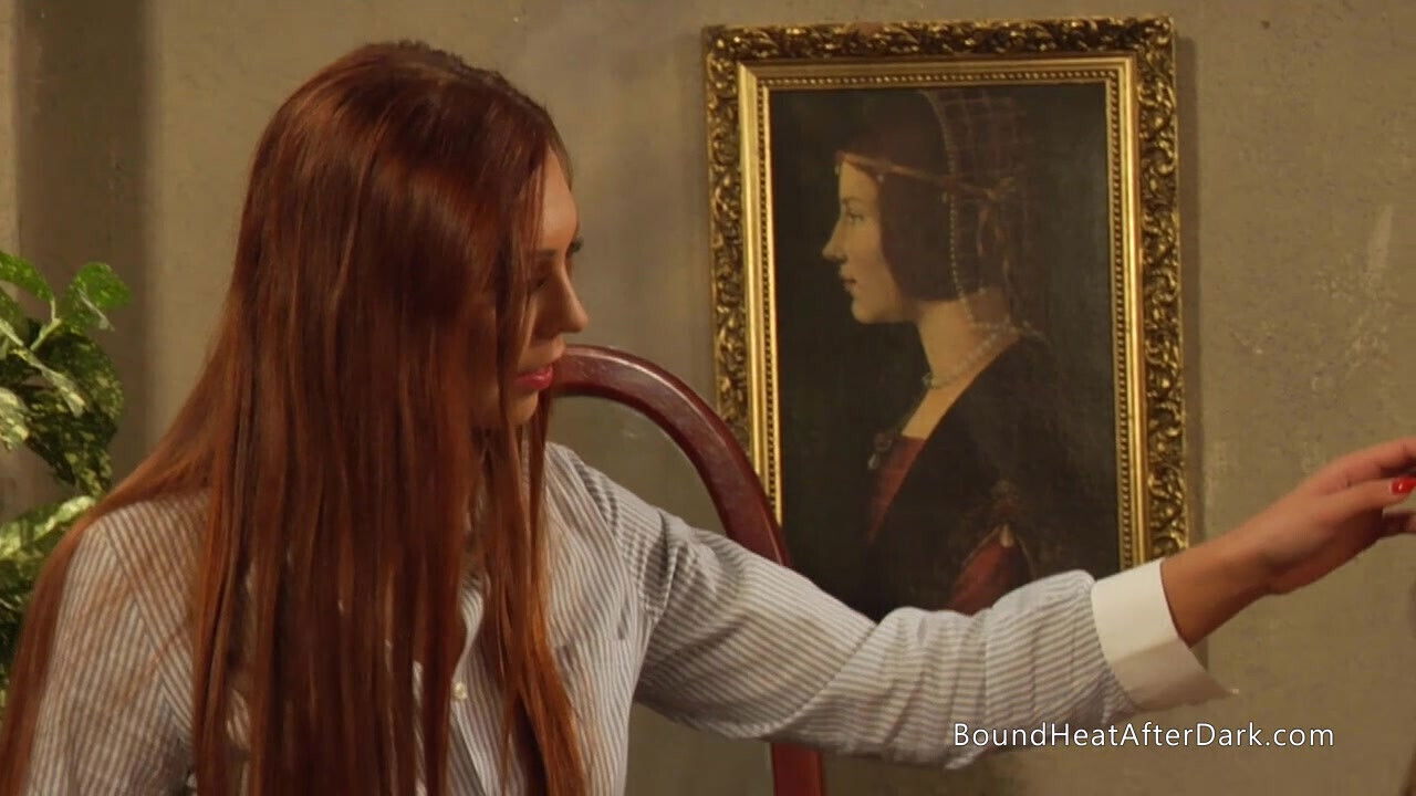 Tied Lesbian Slaves Whipped Mistress