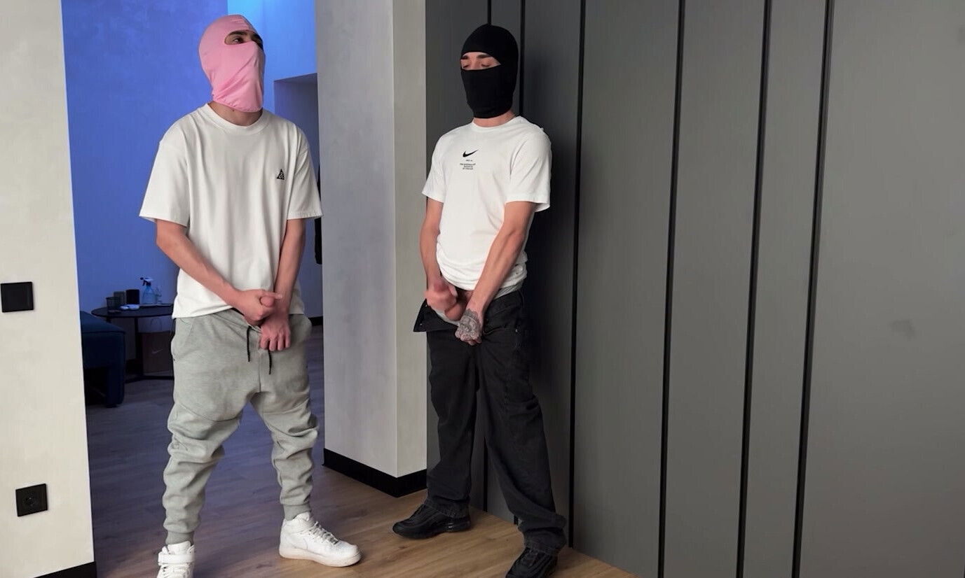 Masked dudes jerking