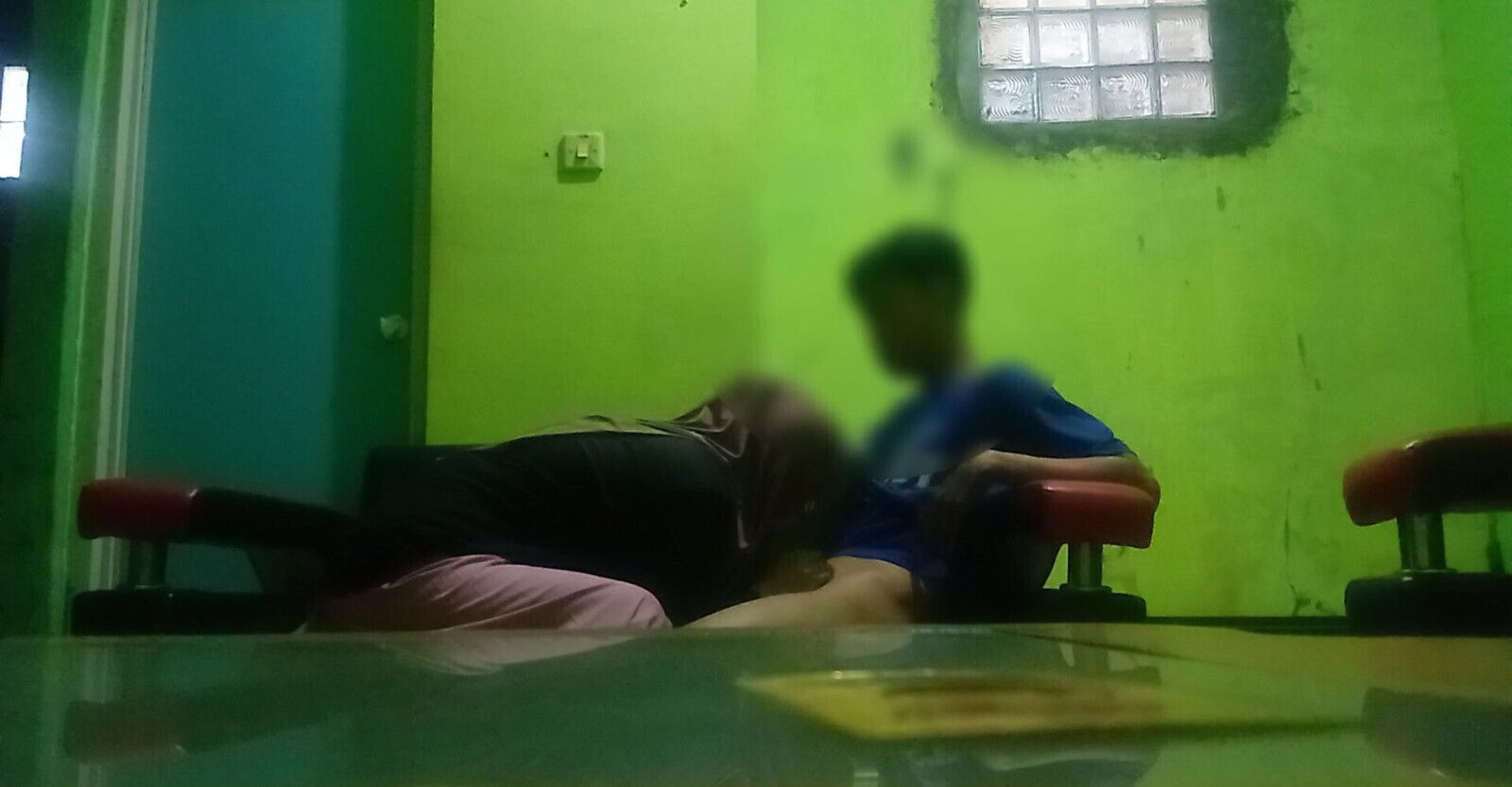 almost found when fucked step cousin's pussy living room