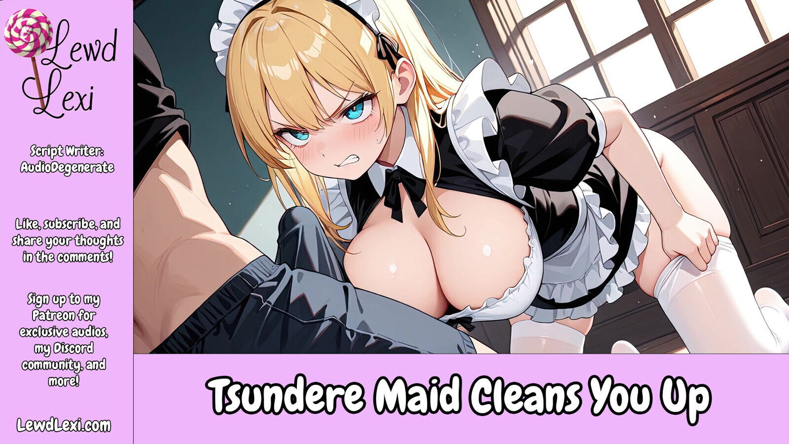 Your Tsundere Maid Cleans Erotic Audio Roleplay