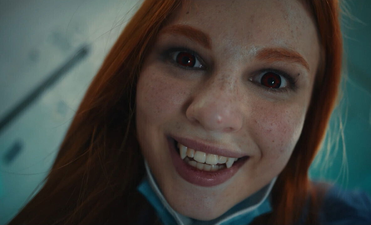 Horny Lesbian Vampires Redhead Nurse Mesmerizes Brunette With