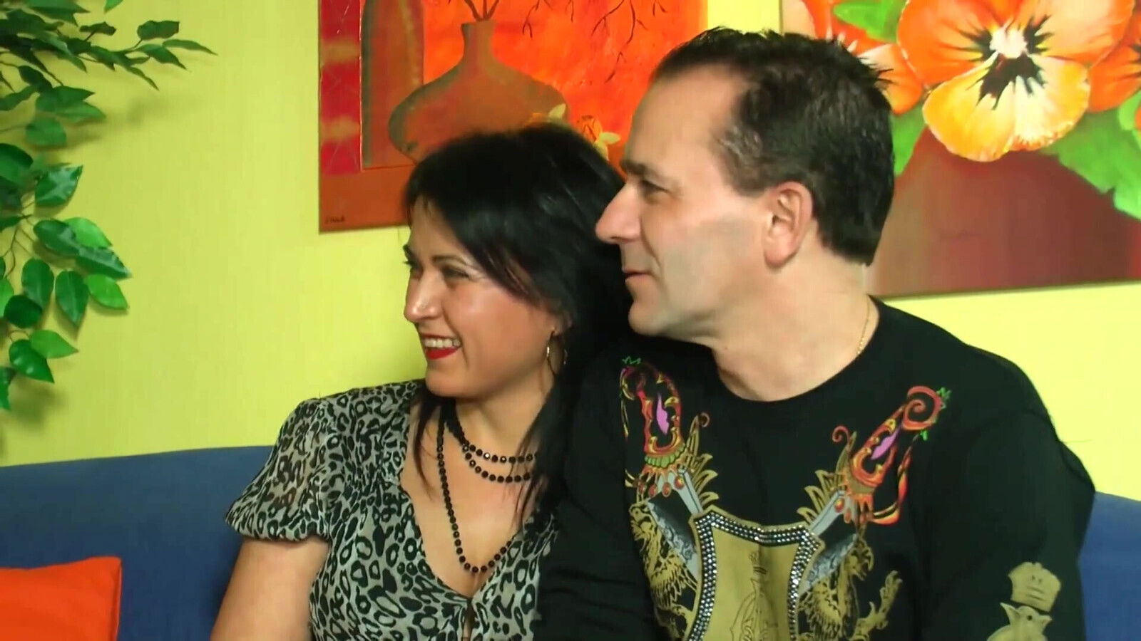 With Asian girlfriend threesome