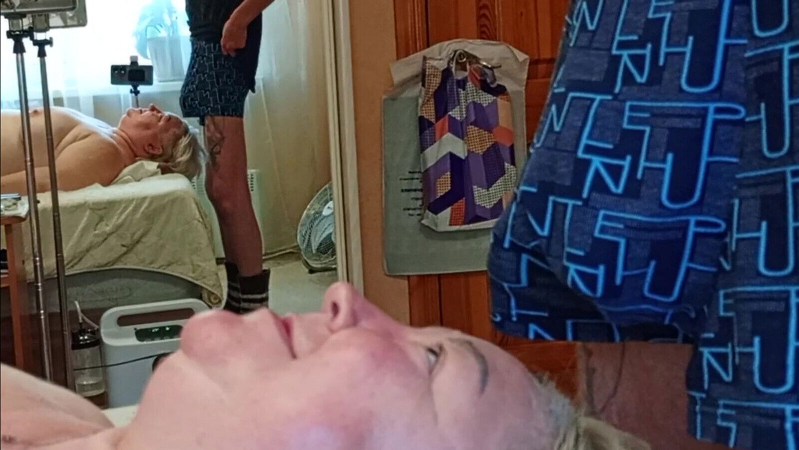 jerk dick shove down neighbor's throat then mouth