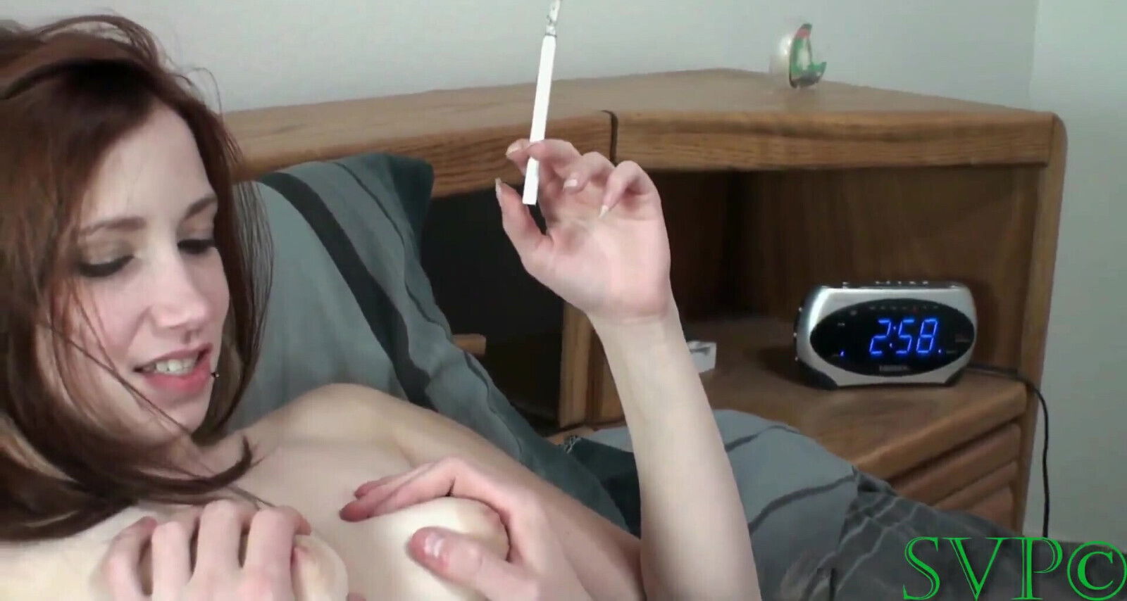 Sexy Smoking Slut Stepsister Busts Buddies Balls