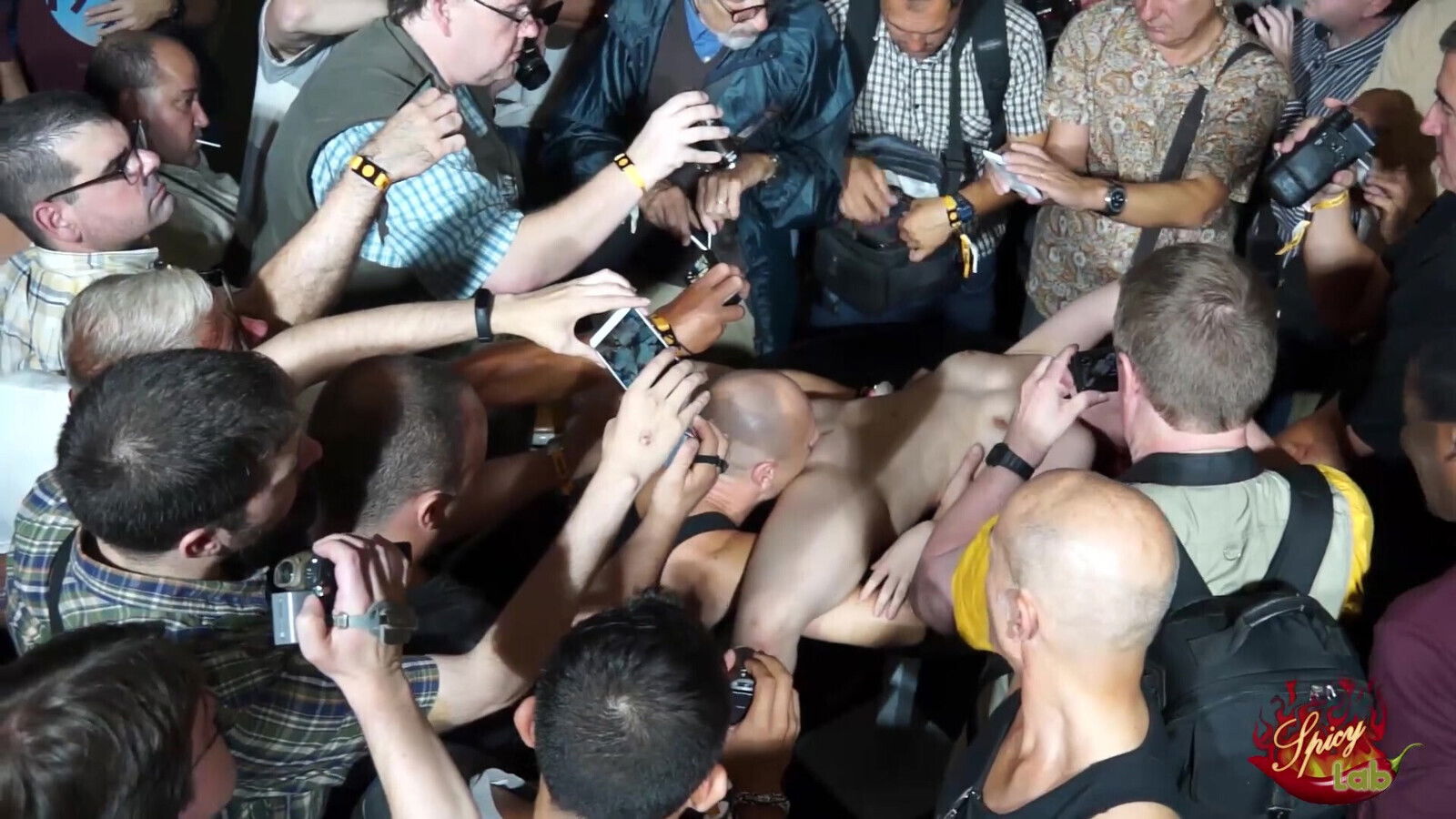 Public fuck among people