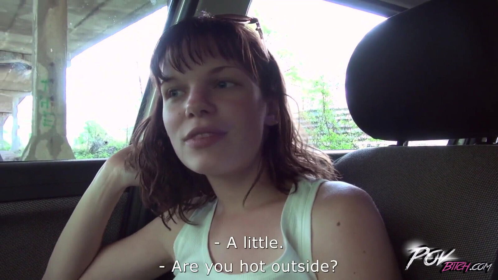 Redhead fucked hard with stranger