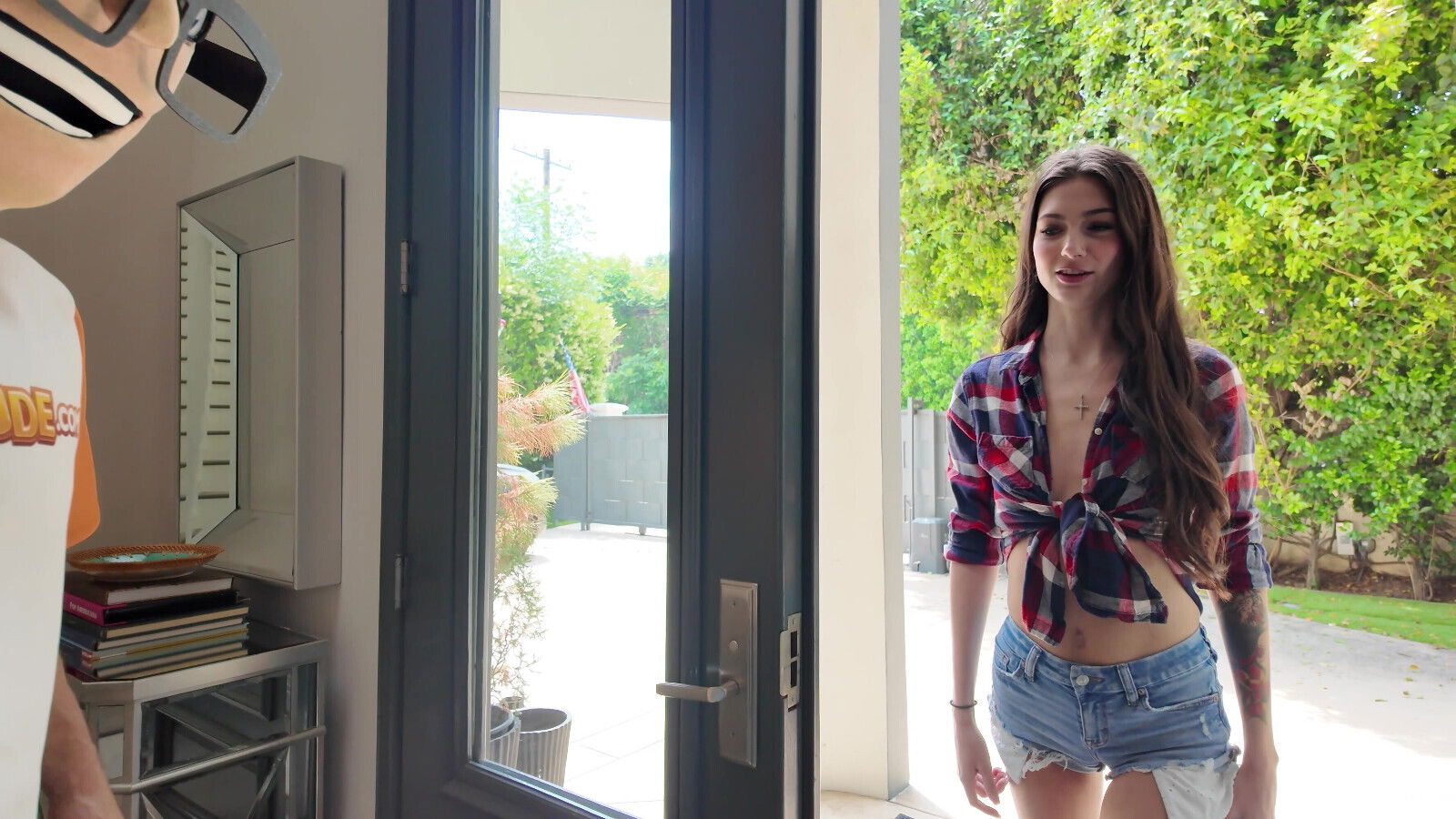 Begged, Kneeling Facial Cumshot, Licking Clean with Grin