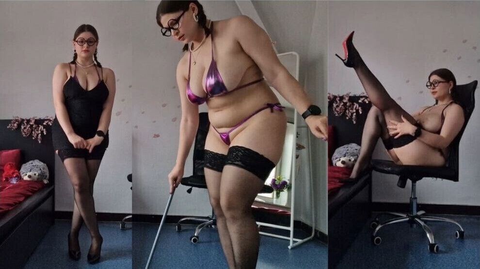 Daddy's Good Girl Date Night Cleaning Tease Black Dress