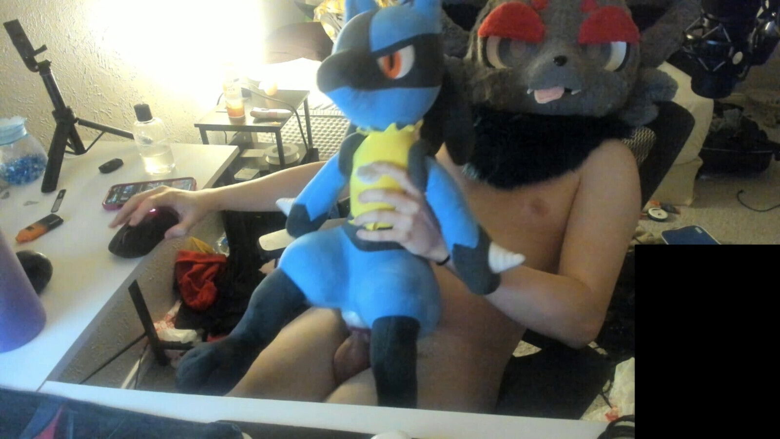 Poke Furry Fursuiter Cums Plushie