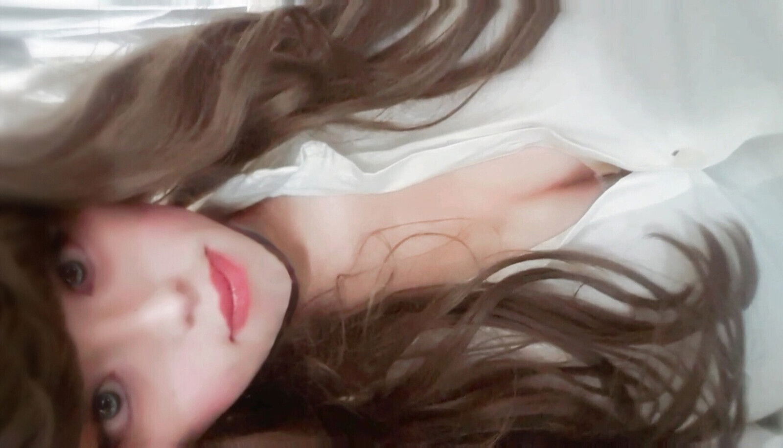 naughty college girl with underwear, leash with chain neck prepared school.