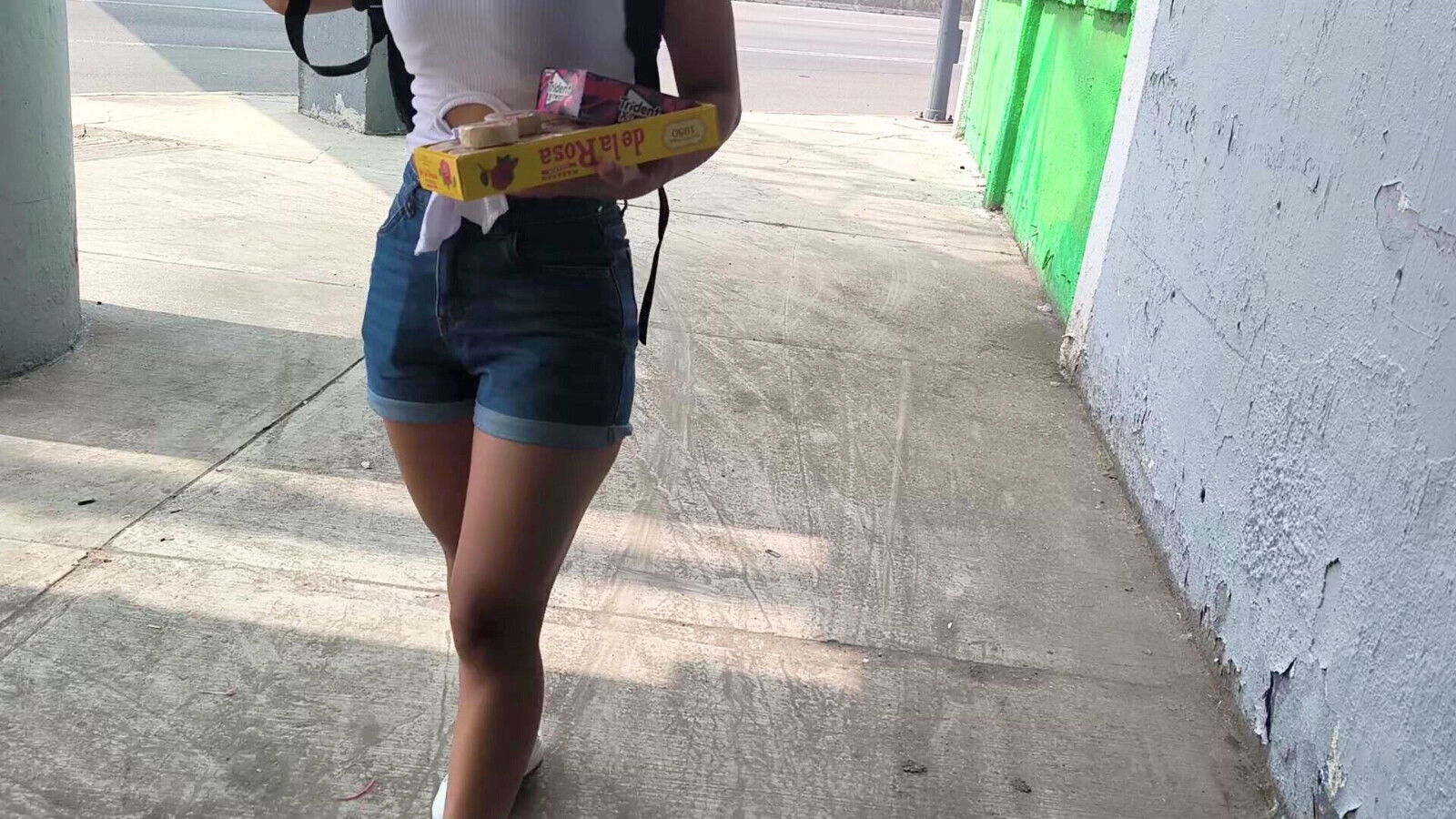 she? Street Vendor Ends Hotel with Stranger. Real Homemade