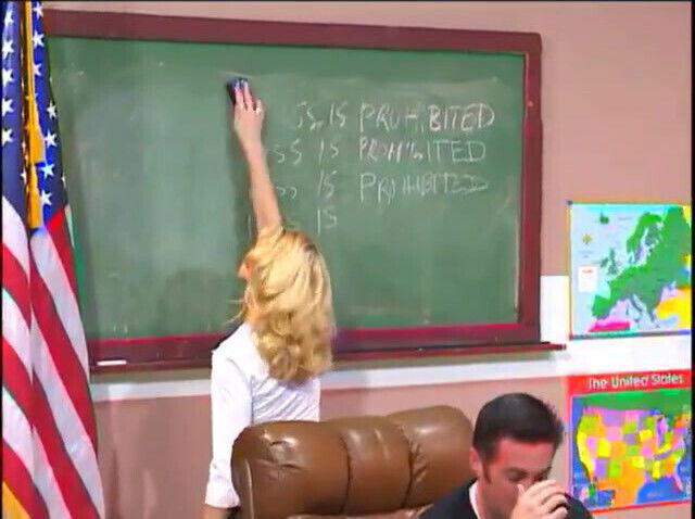 Teacher fucks tight blonde girl