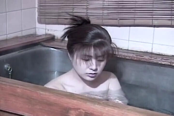 Solo Asian Teen Rubs Hairy Jacuzzi