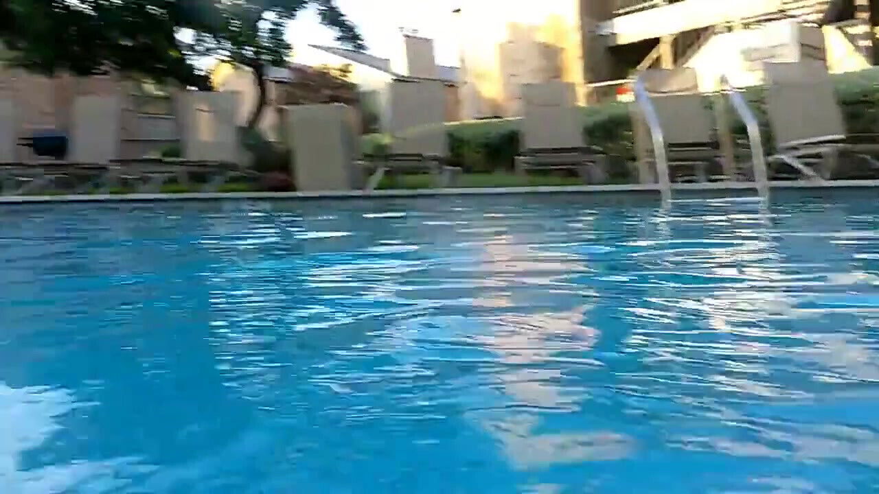 Couple Underwater Diving Swimming