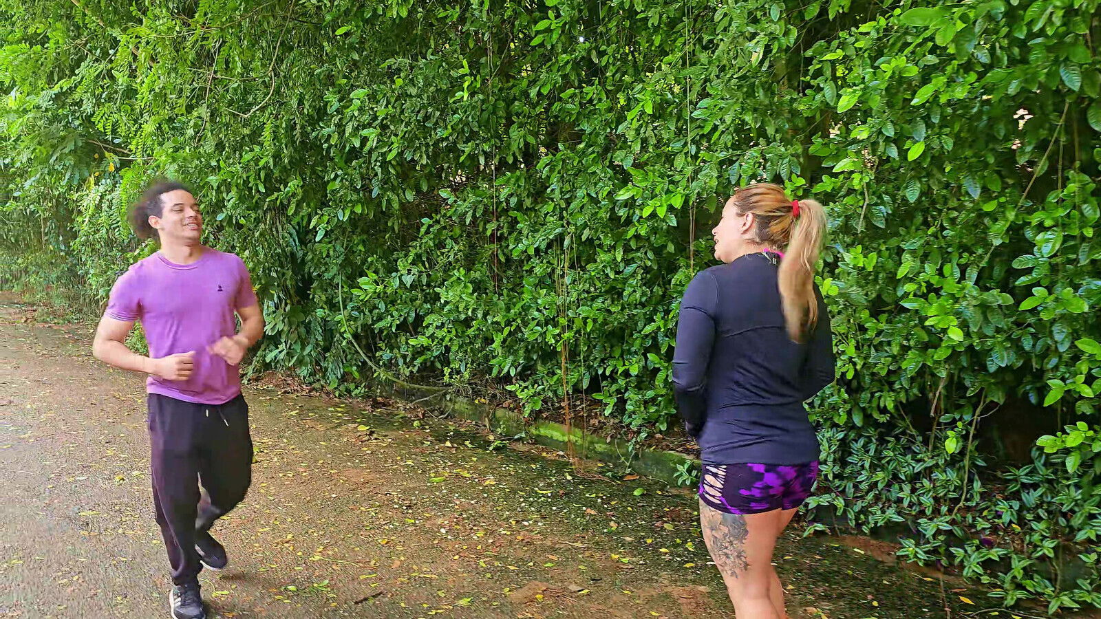 extra cardio with running neighbor