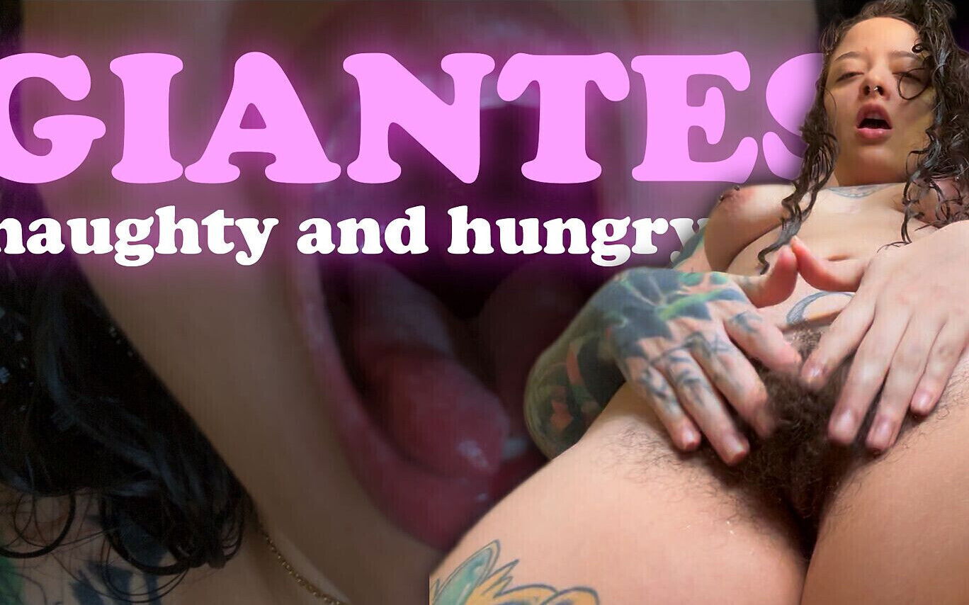 Giantess Catch After Shower Shows Hairy Body