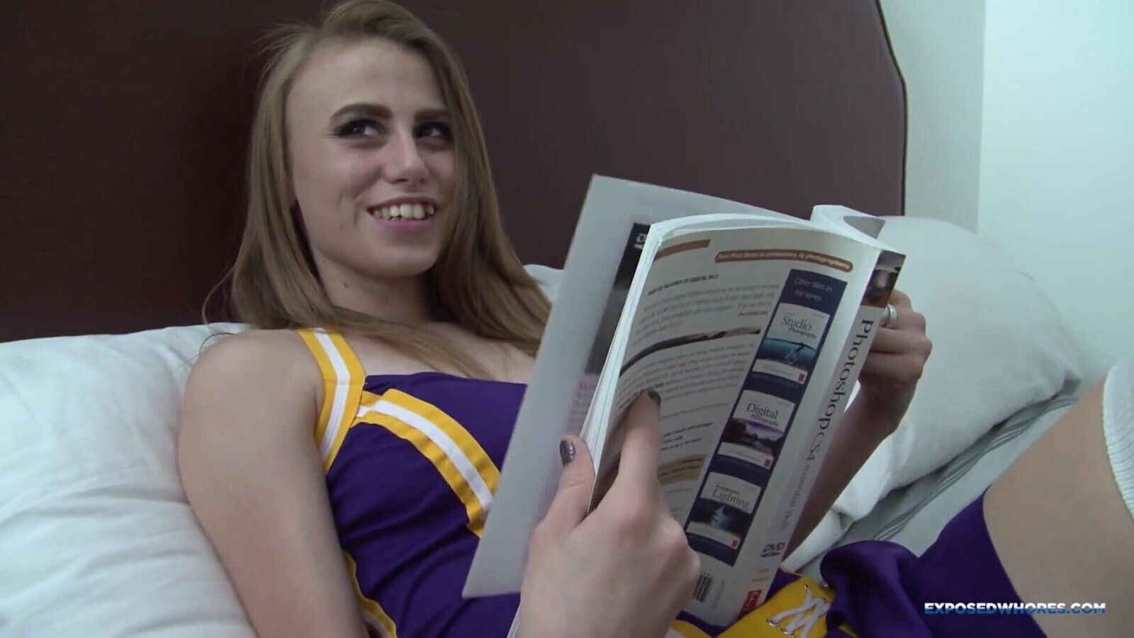 teasing cheerleader Soleil Marks