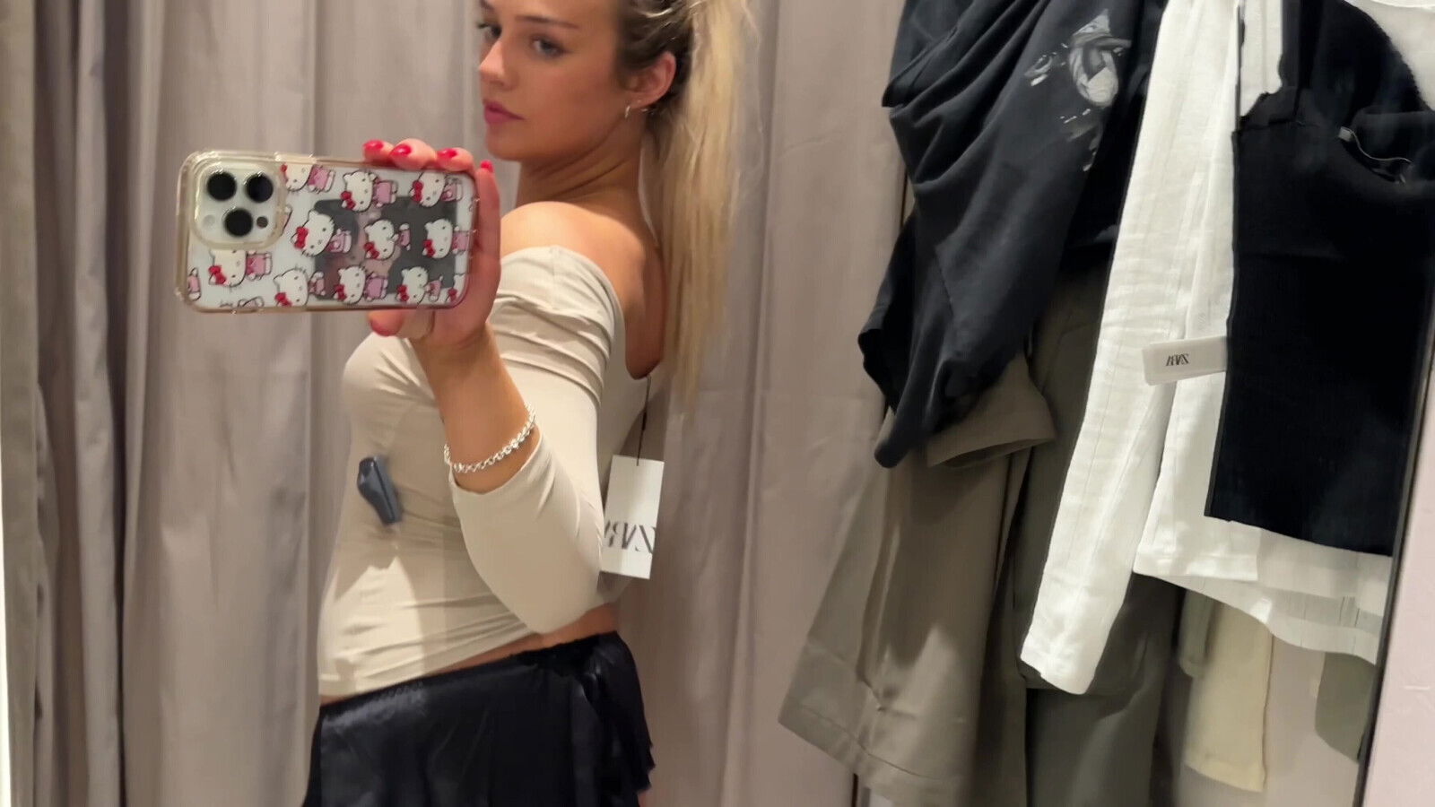 Sexy Costume Haul with Petite Teen Blonde